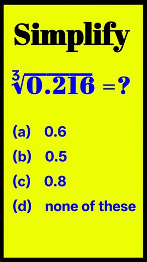 A nice cube root simplification # cube root of decimal numbers #maths #mathematics #mathseducation