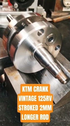 Just a crank for a ktm #diy #helpmemakethismakesense #mechanic #ktm #vintage #dirtbike #racing