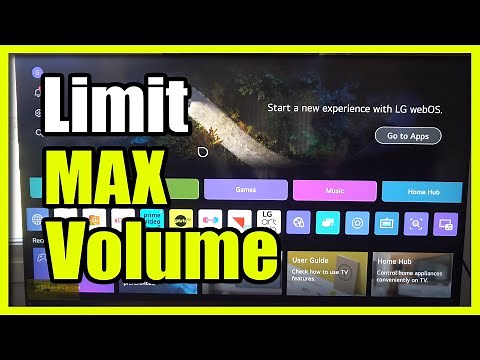 How to Limit the Max volume on your LG TV (Easy Tutorial)