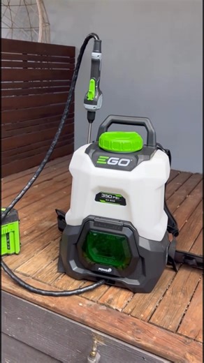 If you’ve ever wanted an adult-sized super soaker, the EGO Backpack Sprayer is the next best thing. 350 PSI with a variety of nozzles. Back padding and waist support. Holds up to 15 litres. Let the fun begin.  @_the.tool.shed_ | EGO Power Plus | Facebook