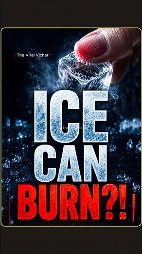 Why Ice Can Actually Burn Your Skin #science #facts #iceburn