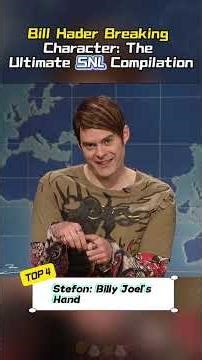 Bill Hader Breaking Character: The Ultimate SNL Compilation#billhaderbeingchaotic#billhader#snl