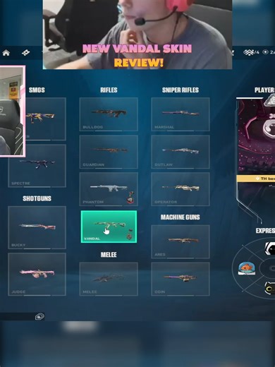 Benjyfishy reacts to a new Vandal skin, questioning its aesthetic and performance. Is it a hit or a miss? #Valorant #VandalSkin #SkinReview