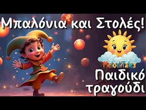 🎈Παιδικό τραγούδι -Μπαλόνια και στολές🎭 Τραγούδι για παιδιά🎵🤹‍♂️