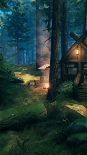 Small Black Forest Log Cabin #gaming #howto #valheim #building