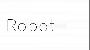Robotics Handwritten Text Animation in Various Sans-Serif Fonts and Weights