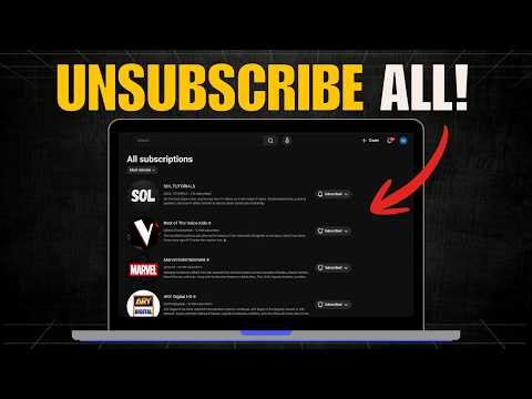 How to Unsubscribe All Subscribed Channels on YouTube