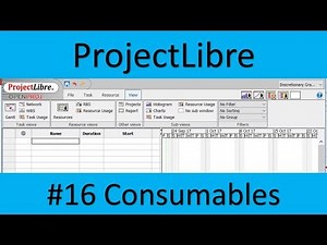 ProjectLibre #16 Consumables