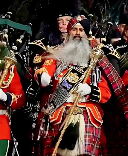 Edinburgh Sikh Drum Major #sikh #army