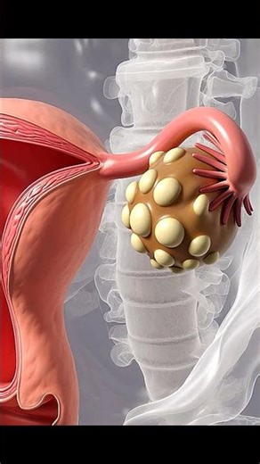 Pcod kya hota hai? ovary me cyst 3D animation #shorts #viral #3d