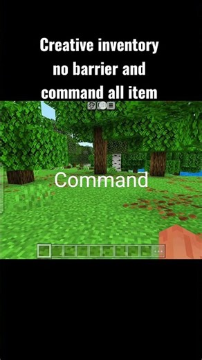 creative inventory no barrier and command all item #minecraft