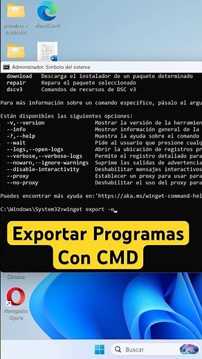 Exportar Programas con CMD #winget #cmd #windows #tecnologia #informatica #tips #tutorial #shorts