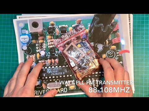 - PLL 1 Watt FM Transmitter Kit Build 87.5-108Mhz -