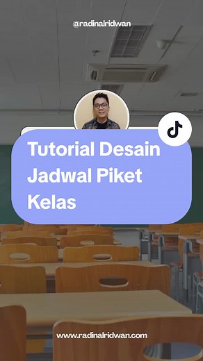 Tutorial Desain Jadwal Piket Kelas Estetik di Canva