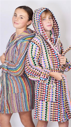 T X T I L E on Instagram: "Cozy never looked this cute 💛 Our new kids’ terry cloth robes are made from the same 100% organic Turkish cotton as our adult robes — soft, absorbent, and built for after-bath snuggles. Available in 3 colors and 2 sizes for your little ones. Shop our kids line at the 🔗 in our bio! #Txtile #KidsRobes #TurkishCotton #SustainableStyle #BathTimeFun #EthicallyMade #OrganicCotton #ShopSmall #HandmadeWithLove"