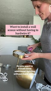 Want to add wall sconces without hardwiring them? Try using battery-powered puck lights! Easy to use, easy to install. Link in comments! ⬇️ | How We Do
