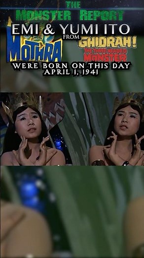 Emi and Yumi Itō (The Peanuts) were born #onthisday April 1, 1941 #ゴジラ #mothra