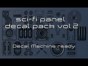 Scifi alpha decal panel pack v.2 - Decal Machine ready