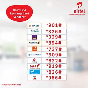 6.4K views · 11K reactions | Need airtime? Recharge directly from your bank with any of these codes. #BeSafeAirtelCares | Airtel Nigeria | Facebook