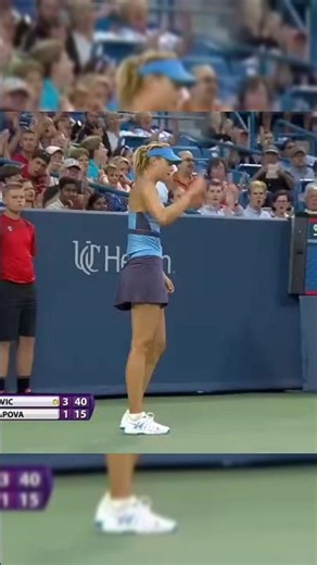 Maria Sharapova vs Ana Ivanovic 😱 Incredible Winner | Classic Tennis Point #Shorts