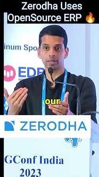 Zerodha Uses Open Source ERP #perfology #zerodha #startupstory