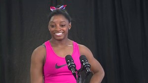 Simone tells us the 2016 Olympic Team has a name picked out... but she's not giving it away just yet. http://bit.ly/29D2Xk7 | FloGymnastics