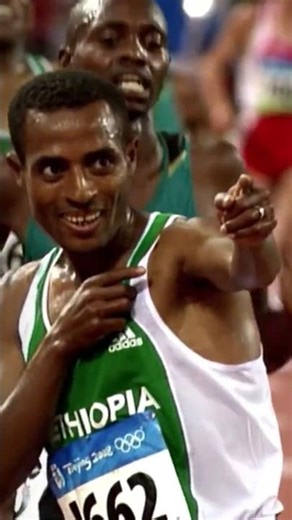 ቀነኒ ኬኛ አረንጓዴ ጎርፍ Kenenisa Bekele song Beijing 2008 5000m #athletics #motivation #olympics #shorts