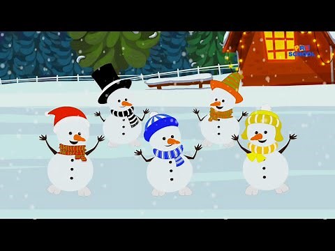 Five Little Snowman | Snowman Song For Kids | Christmas Songs | Christmas Carol
