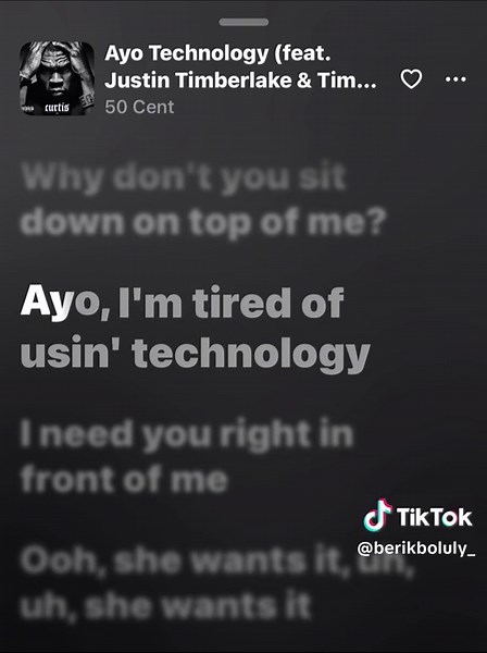 Ayo technology #applemusic #50cent #lyrics #muzz077sba