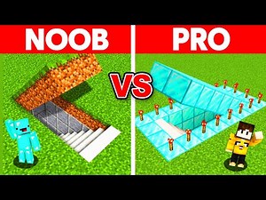 Minecraft NOOB vs PRO: SAFEST SECRET BASE CHALLENGE