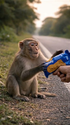 Monkey SNATCHED My Biscuit Packet 😳🐒 (I Only Gave One!)