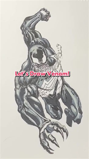 Let’s Draw Venom: A Timelapse Illustration