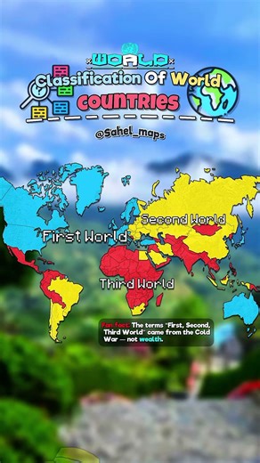 Classification of world countries #classification #firstworld #secondworld #thirdworld #mapping