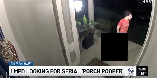 Police looking for ‘porch pooper’ after man seen defecating on same porch multiple times