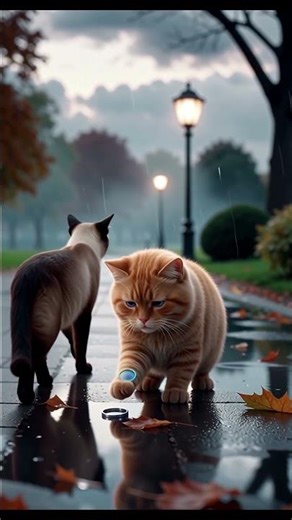 Her boyfriend leaves her - Part 1 #sadstory #cute #cat #love #lovestory #kitten