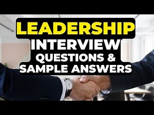 Leadership Interview Questions & Answers for Experienced | Team Leader Interview