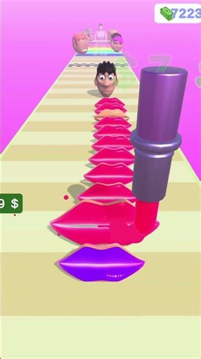 Lips Stick Run Master Game #63 #lipstick #shorts #games #gameplay