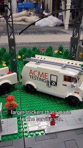 Here are some custom stickers I made to place on the moc lego bucket truck and service van I recently built. #lego #moc #sticker #custom # | Bevins Bricks