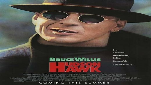 ASA 🎥📽🎬 Hudson Hawk (1991) a film directed by Michael Lehmann with Bruce Willis, Andie MacDowell, Danny Aiello, James Coburn, Richard E. Grant