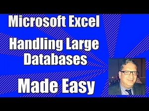 Excel Database Part 1 - How to Use Excel as a database - Excel 2010, 2013, 2016 database tutorial