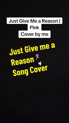 Tried to cover Just Give Me a Reason by Pink @justgivemeareasonbypink #pink #justgivemeareason #song #englishsong #lyrics #karaoke #pinksongs #just #give #me #reason #fyp