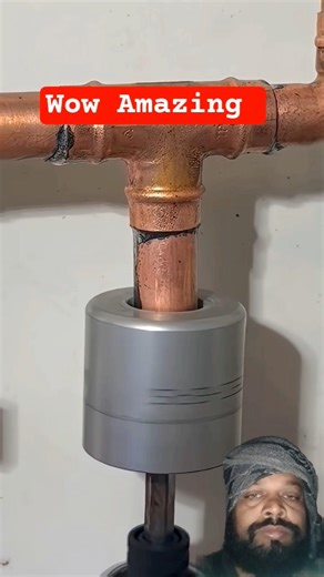 The BEST way to clean copper pipes! howto #diy #asmr #plumbing #subscribe #shorts #tools #viral