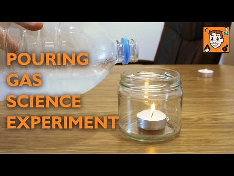 Pouring Gas On Candle Science Experiment