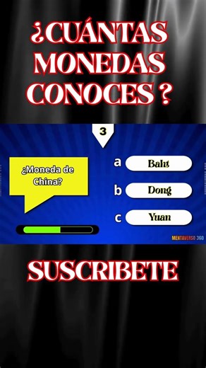 ¿Conoces las MONEDAS del mundo? 💰🌍 | Quiz que solo el 1% supera