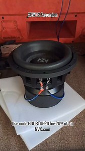 @NVX XCW 12 free air test 🔊🔊🔊 Grab yours here: https://nvx.com/collections/x-series-car-subwoofers/products/xcw122-4000-watt-peak-2000w-rms-12-x-series-dual-2-ohm-spl-subwoofer?ref=awemheej Use code HOUSTON20 for 20% off at NVX.com #NVXpartner #NVXinsider #woodworking #caraudio #audio #HoustonAudioLab #Houston #subwoofer #loud | Houston Audio Lab