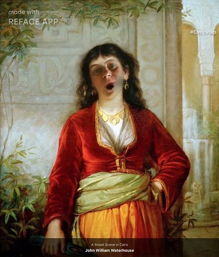 Singing portrait Animation created with reface app