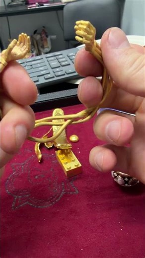 24k Gold Hand Bracelet #traxnyc #gold #shorts