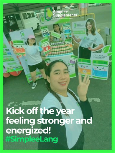 A first for Simplee, a win for wellness ✨ We're proud to run with you Simplee fam🏃‍♀️ Let's make our new year healthy and ready to fuel every stride 💪💚 #SimpleeSupplements #simpleelang #TiktokShop #womensrunph #healthynewyear