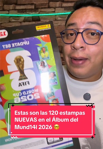 120 estampas nuevas Álbum Panini Mundial 2026 — set de actualización
