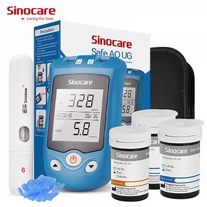 [Hot Item] Sinocare Safe Aq Ug Multifunction Diabetes Meter Blood Glucose and Uric Acid Monitoring Kit